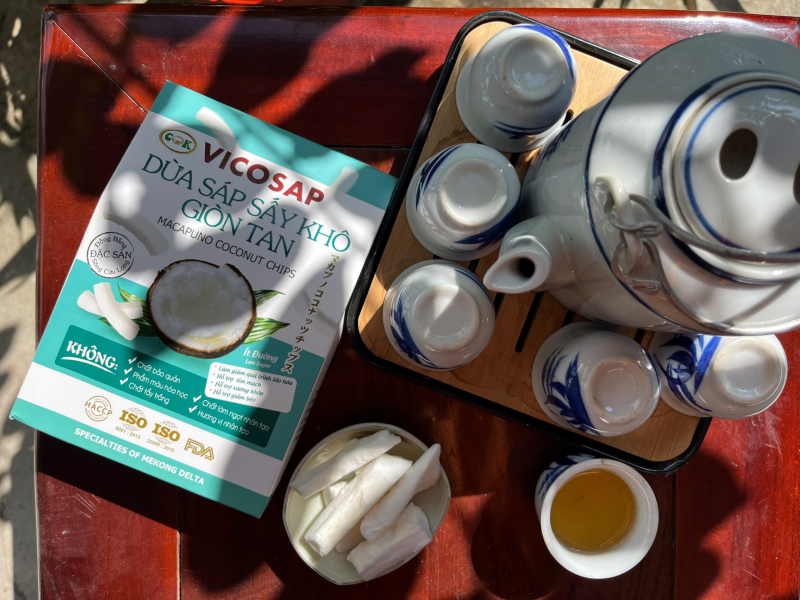 DỪA SÁP SẤY VICOSAP GIỮ TRỌN VỊ DỪA SÁP TƯƠI